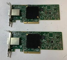 (Lot of 2) LSI SAS9300-8e 8-Port SAS/SATA HBA RAID Controller Card "Q6F"