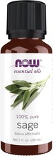 NOW Essential Oils, Sage Oil, Normalizing Aromatherapy Scent, Cap, 1-Oz