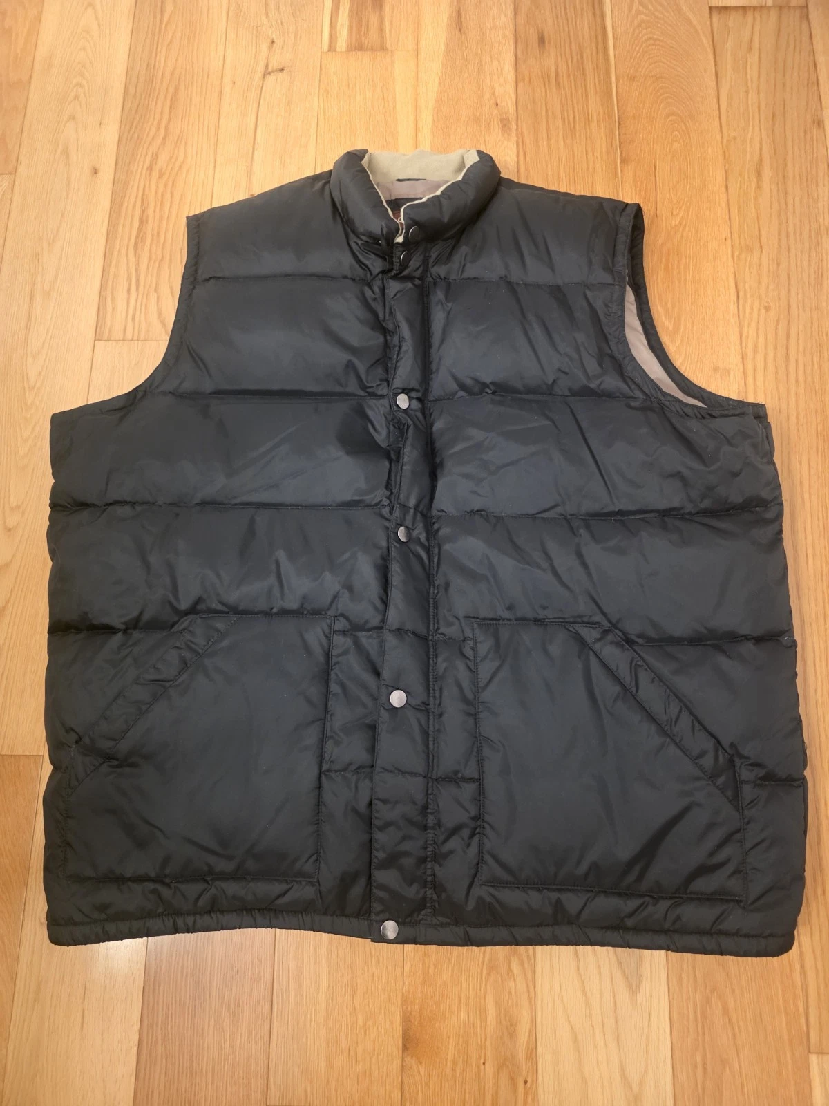 Oak Hill Vest Mens 3XL Black Flannel Lined Full Zip Work Wear Outdoors