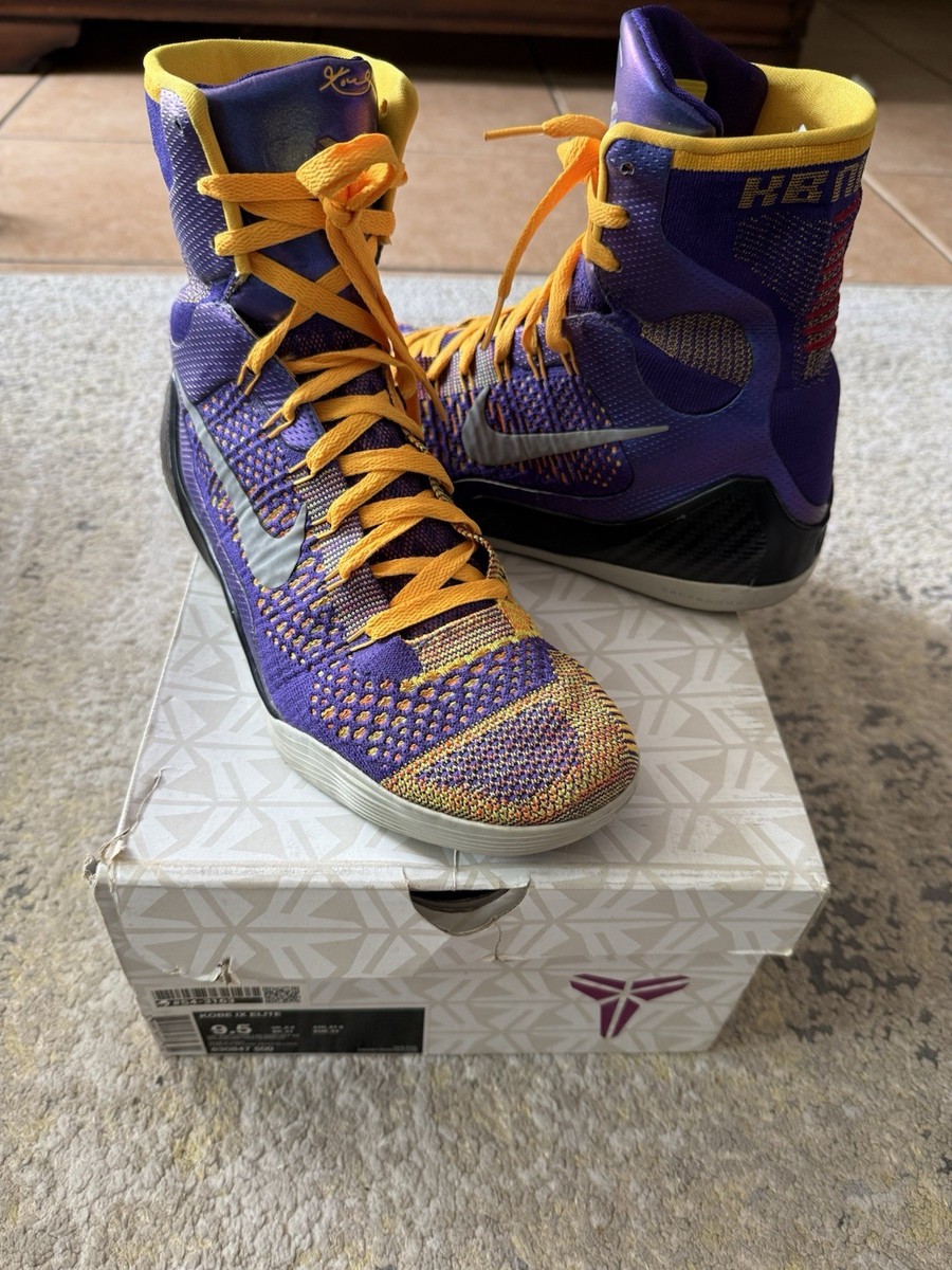 Size 9.5 - Nike Kobe 9 Elite Team Showtime Used OG Box | eBay