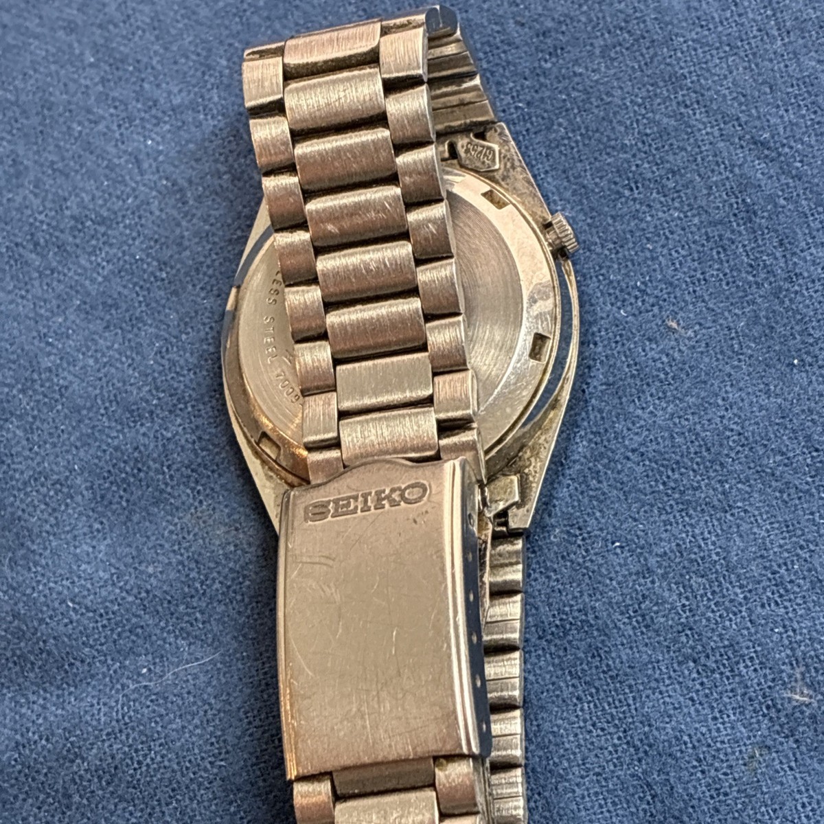 Seiko 5 7009-5840 Rare Military Day-Date Automatic Japan Men's