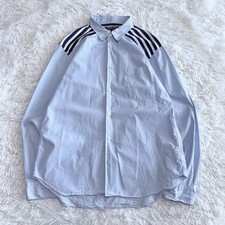 COMME des GARCONS HOMME DEUX Striped Docking Shirt Blue L Japan AD2013