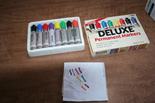 Vintage Sanford Deluxe Permanent Markers Item No. 10078 Tested Works ...