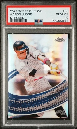 2024 Topps Chrome Strokes Aaron Judge #S-5 PSA10