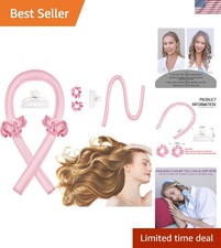 Heatless Curling Rod Headband - No Heat Silk Ribbon Rollers for Overnight Curls