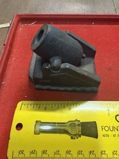 CAST IRON TOY CANNON- 3” X 2.5”-removable Part- Antique Toy/ MF Co 1/33