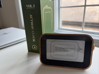 Author Clock Vol 1 Literary Quotes Display 4.3 Inch Screen