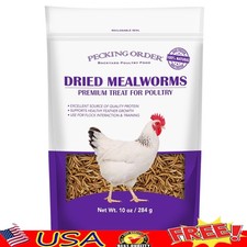 High Protein Dried Mealworms Treats Backyard Chickens Ducks Poultry Feed New