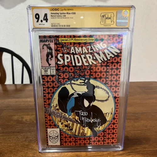 Amazing Spider-Man #300 CGC 9.4 SS 1st Full Venom Signed by Todd McFarlane 1988