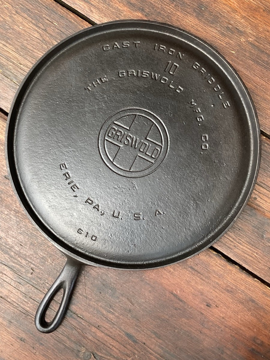Griswold Cast Iron #10 Large Logo Griddle