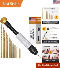 Pin Vise Hand Drill Jewelry Craft Drill Mini Manual Micro Bits 0.8mm-2.5mm