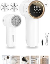 Fabric Shaver, Lint Remover Rechargeable, Electric Portable Sweater Defuzzer ...