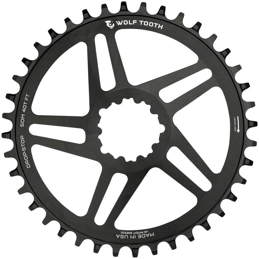 Wolf Tooth Direct Mount Chainring - 40t SRAM Direct Mount For SRAM 3-Bolt 6mm 17390₽