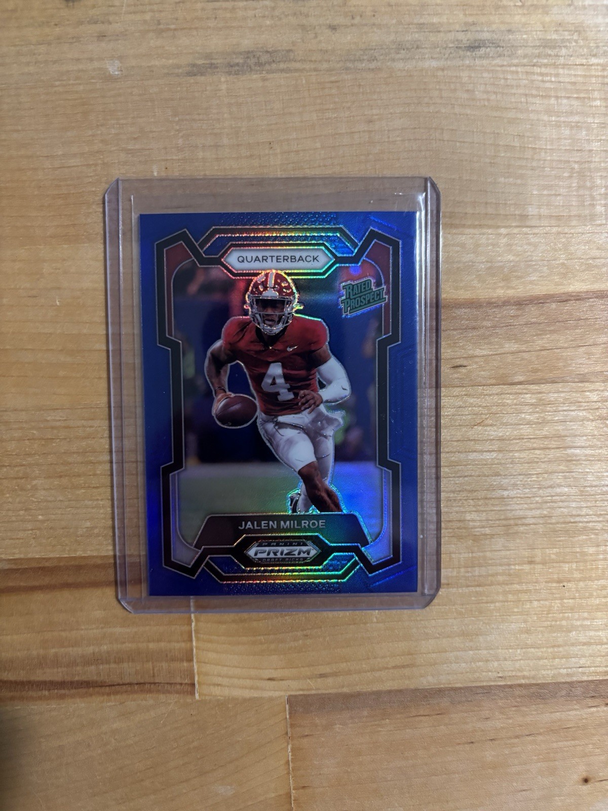 2024 Panini Prizm Draft Picks - Jalen Milroe #122 Blue Prizm /199 (RC)