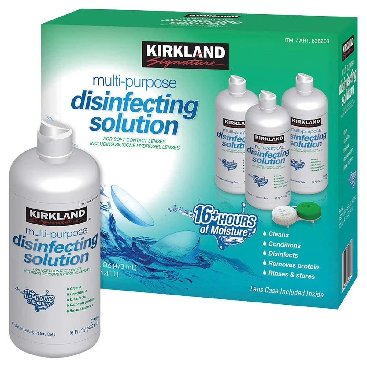Soft Contact Lens, 3 Bottles