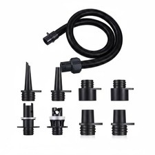 7 Pieces Inflatable Boat Air Valve Adapter Set Long-Lasting PVC for Beach