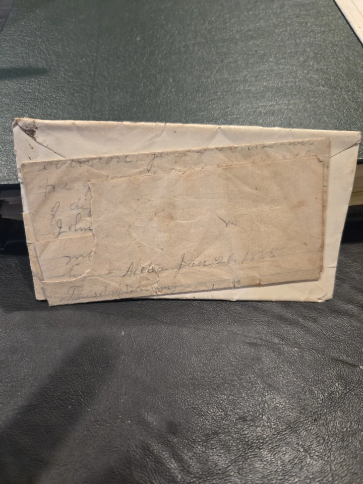 1888 Rare Dow Indiana Cover With Letter DPO 1868-1892 Cass County SR-5 - Image 2 of 3