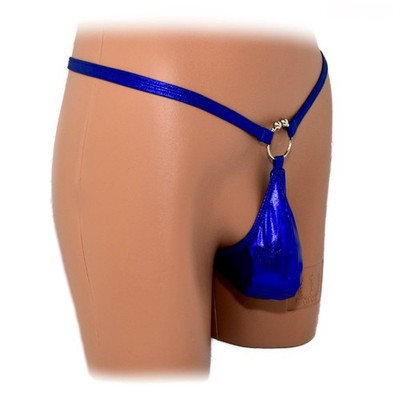 Mens thong bulge pouch thong with ring (S-M)