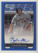 2012 Bowman Chrome Prospects Blue Refractor /150 Tyler Collins #BCP106 Auto 5w7