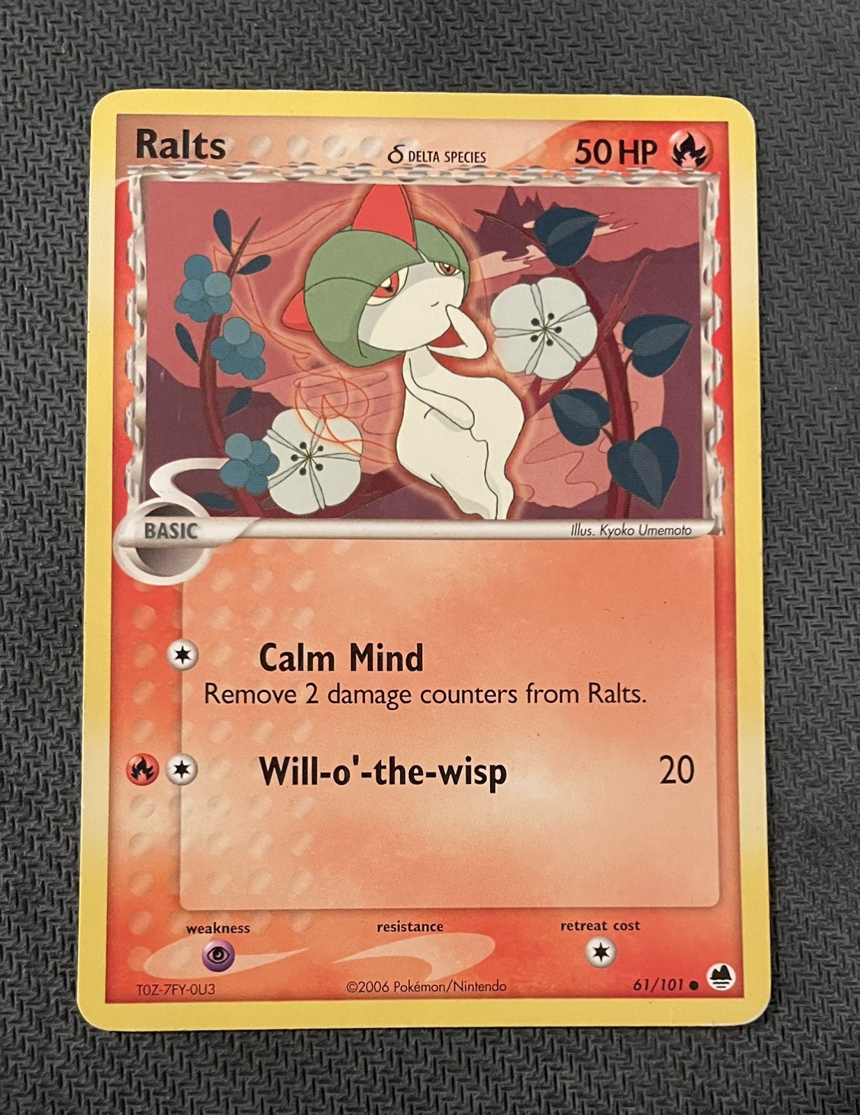 Ralts (Delta Species) 61/101 Pokemon EX Dragon Frontiers 2006 LP