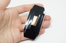 Broche Art Deco Oro Negro Coleccionable Givenchy Ysatis Prendedor Vintage