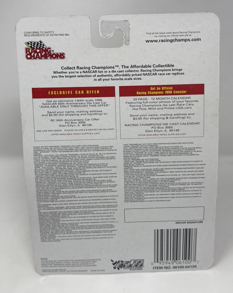 Ken Schrader #33 Racing Champions 50th Anniversary NASCAR Diecast Car - Image 2 of 2