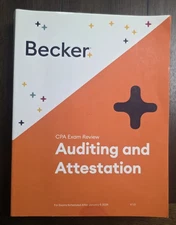 Becker Auditing And Attestation CPA Exam Textbook V 1.0 January 2024