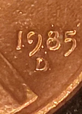 1985-D Lincoln Memorial Cent Penny Doubled Die Obverse Error Variety RPM