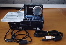 Panasonic Lumix DMC-TZ8 - 12MP camera, usb charger, battery, memory card - Black
