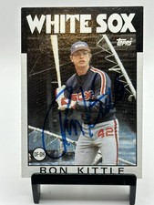 Ron Kittle Signed 1986 Topps #574 Card – White Sox OF/DH – Bold Blue Auto