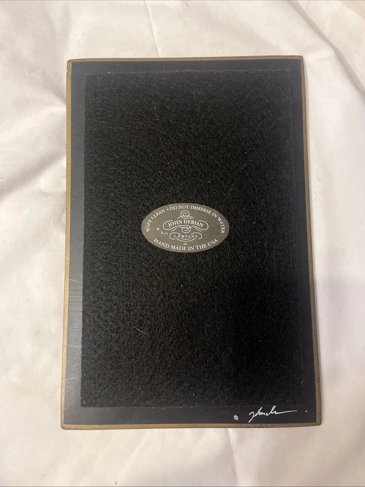 Rare VTG John Derian PHRENOLOGY Platter Dish Tray Brain Good Health Glass Signed - Image 2 of 4