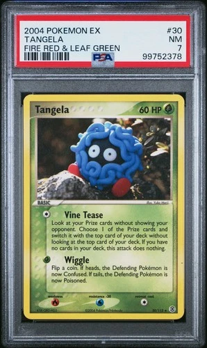 2004 POKEMON EX FIRE RED & LEAF GREEN #30 TANGELA PSA 7