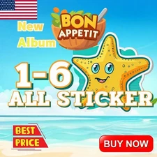 Monopoly GO- ⭐1-2-3-4-5 -6 ⭐Stars STICKERS  Appetit Album ALL STICKERS  (FAST)⚡