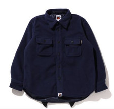 Bape Kids Shark Patch Jacket Navy Size 100 K