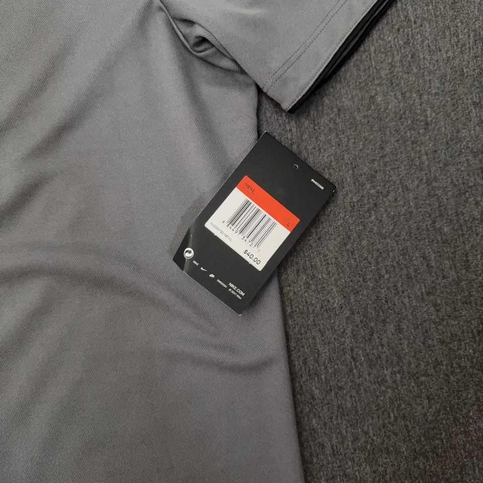 UCF Knights Polo Shirt Men Large NWT Gray Nike Dri Fit NCAA Stretch - Image 2 of 4