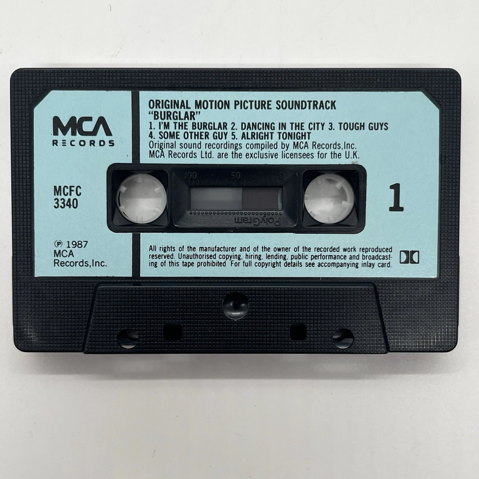 Burglar Original Soundtrack Musikkassette MC 1987 MCA Records Soul Pop 80s Top - Bild 4 von 4