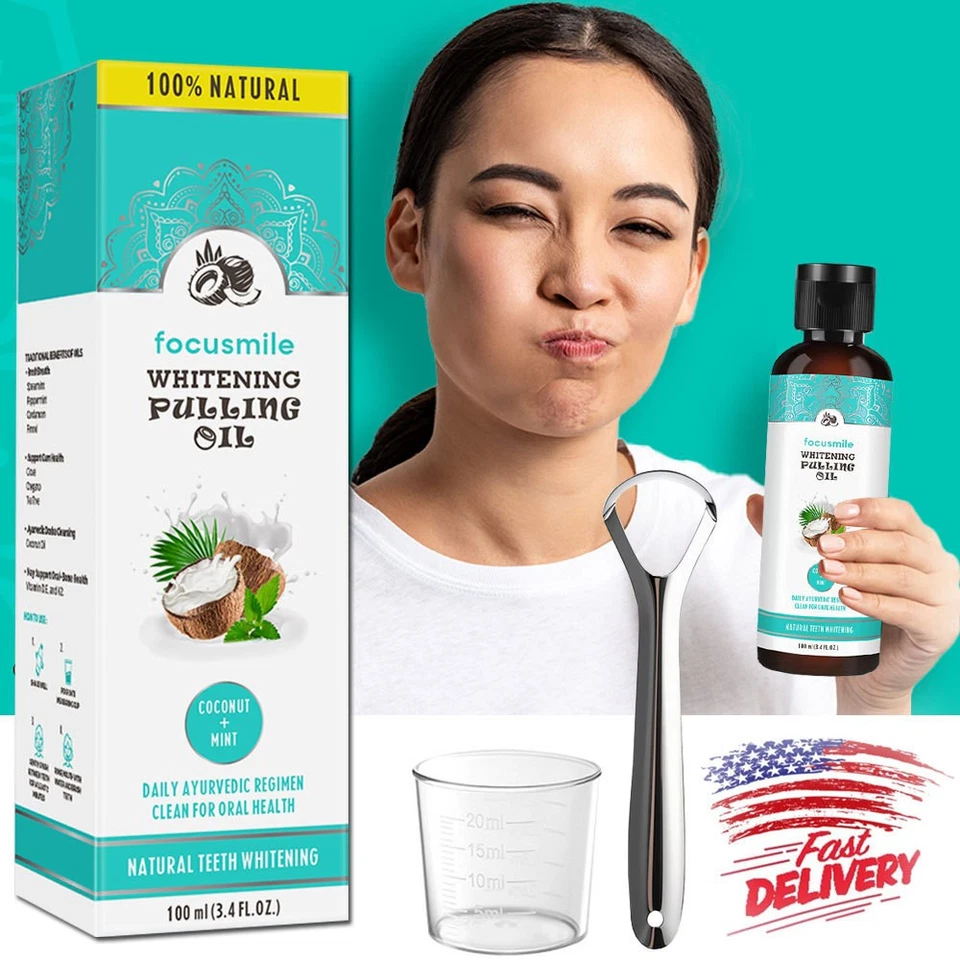 Oil Pulling with Coconut Oil & Peppermint-Oil For Oral- Care Mouthwash 100ml - Image 2 of 4