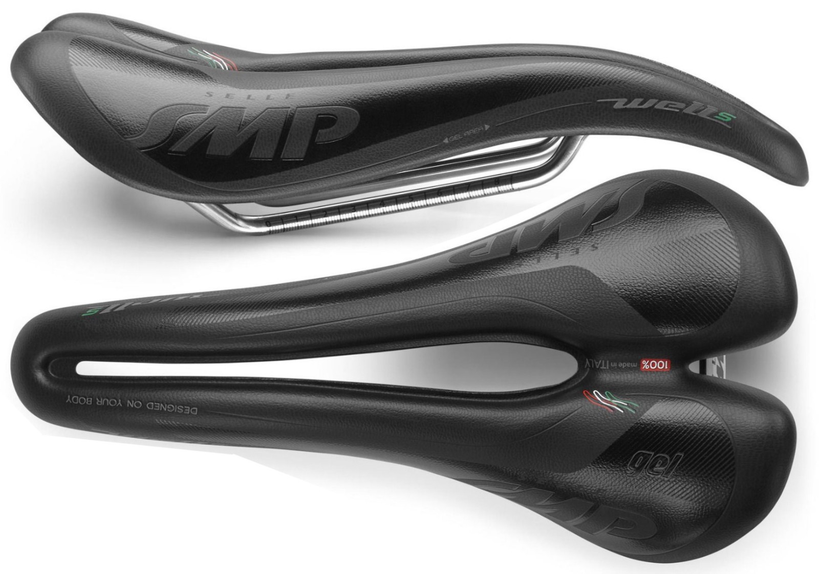 Selle SMP WELL S Gel Noir ergonomique anti-pression pour cyclisme