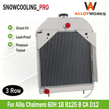 3Row Tractor Radiator For Allis Chalmers 60H 1B B125 B CA D12 70233232 70233290