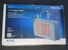 EATON UX71SD LED Emergency Exit Light – Red/Green Letters – 120/277VAC – Weather
