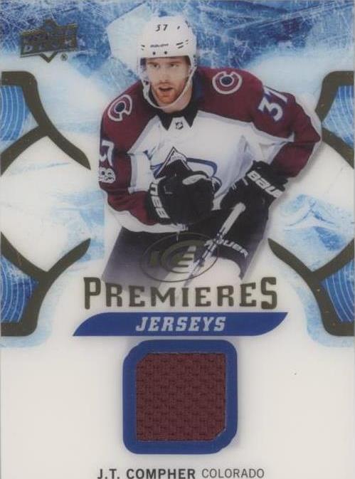 2017-18 Upper Deck Ice - Ice Premieres Jerseys J.T. Compher #IPJ-JT ...