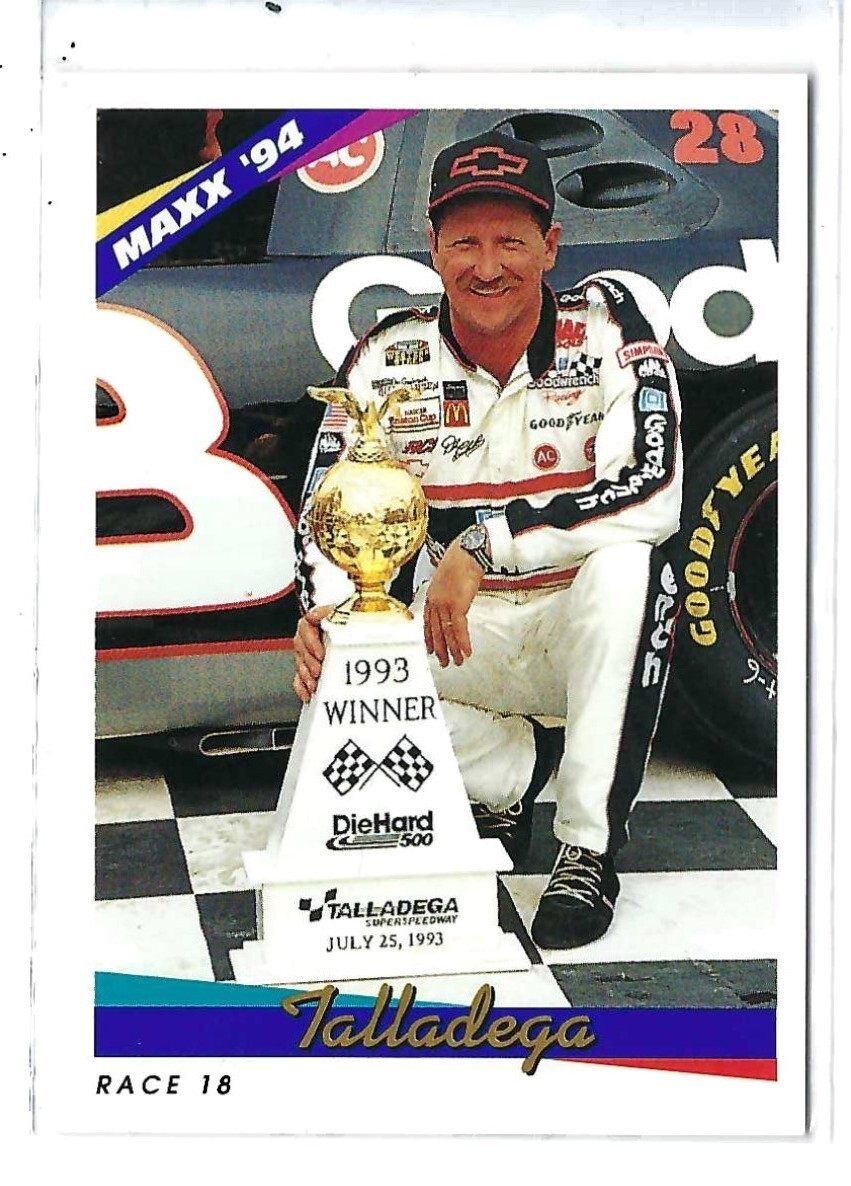 1994 Maxx Race Cards Talladega, Race 18 - Dale Earnhardt | eBay