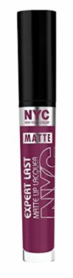 1pc NYC New York Color Expert Last Matte Lip Lacquer Bowery Matte Berry, 0.12oz