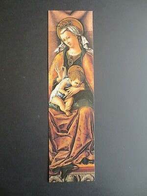Kunst LESEZEICHEN Jungfrau & Kind Gemälde Nationalgalerie Frührenaissance 