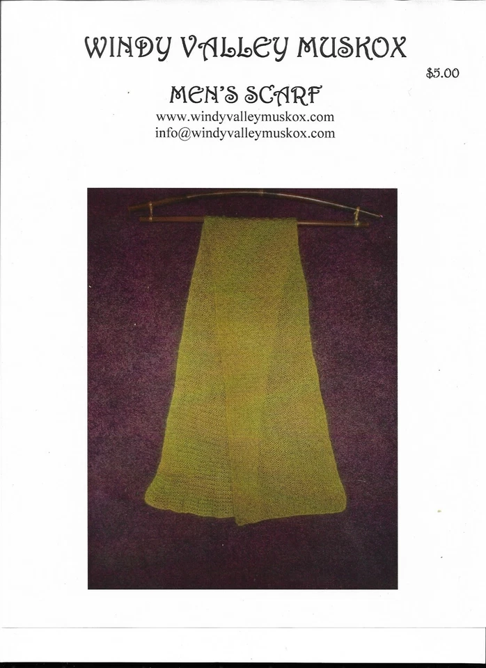 Windy Valley Muskox Scarf & Caplet Knitting Patterns | Scarfs/Caplets,Women, Men - Image 3 of 4