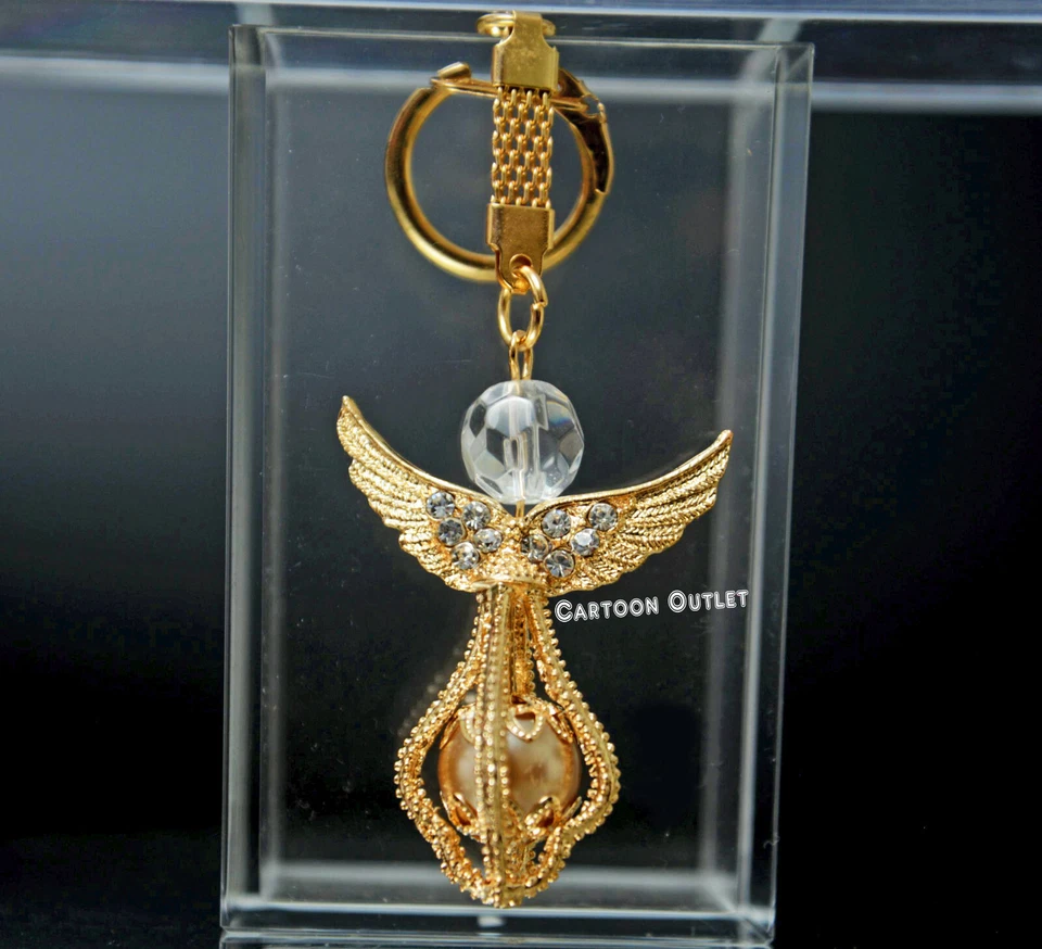 12 chaveiros anjo primeira comunhão batismo ouro festa favores Recuerdos Bautizo - Imagem 2 de 4