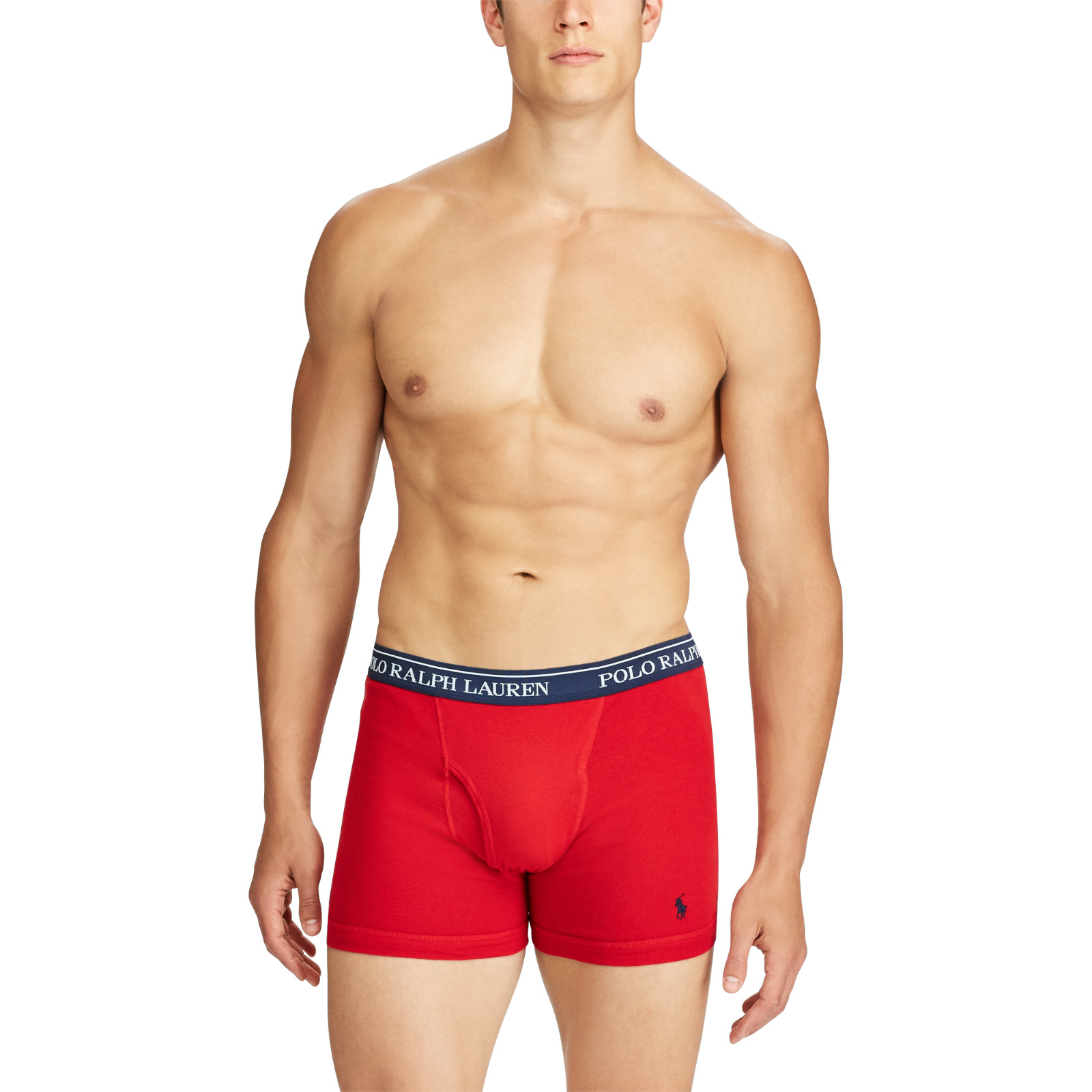 Polo Ralph Lauren Men's Classic 1 Boxer Brief Cotton Underwear New Red Navy Gray thumbnail 3