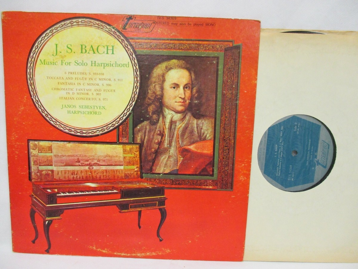（希少）BACH LOGIC Music Repaire Shop Vol1〜6 J. S Bach Music For Solo Harpsichord Janos Sebestyen 1971 LP
