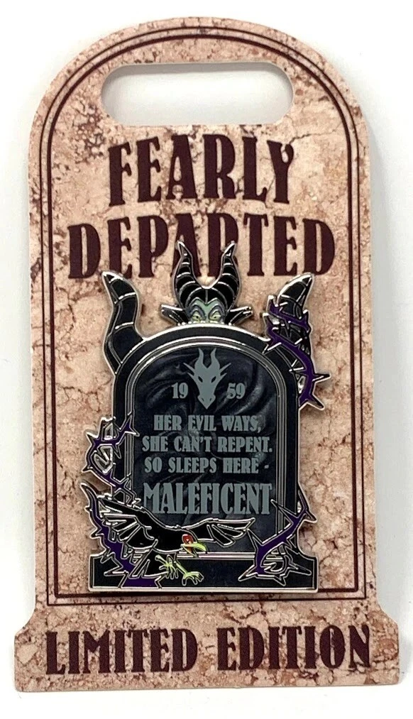 2021 Disney Maleficent Sleeping Beauty Fearly Departed Halloween Villains LE Pin