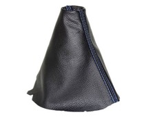 Schaltsack aus Leder für SKODA CITIGO (2011–2019) Manuell / Schwarz mit blau